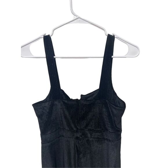 L*Space Wide Leg Sleeveless Velvet Corduroy Vera Jumper Black Size Small… - Picture 7 of 11